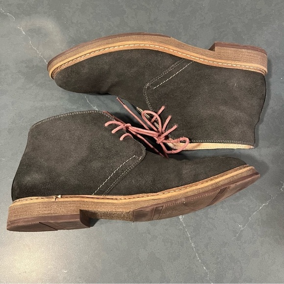 1901 Canyon chukka boots sz 12 gray suede red laces - Picture 6 of 15